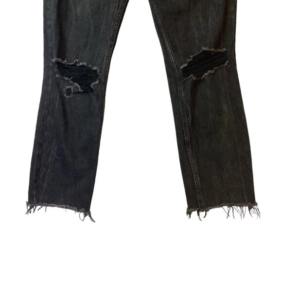 Abercrombie & Fitch Distressed Ultra High Rise Mom Jean Women's Size 0S-W25 - Picture 7 of 10